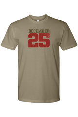 Olive green Christmas t-shirt with 