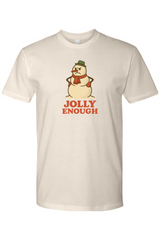 Beige vintage Christmas t-shirt with 
