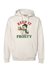 Cream Christmas hoodie with 