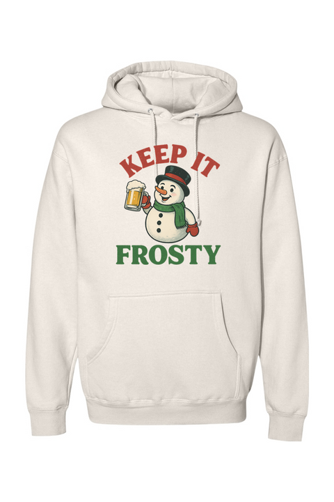 Cream Christmas hoodie with 