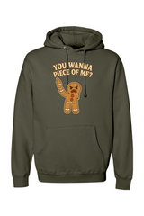 Olive green Christmas hoodie with 
