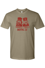 Olive green funny Christmas t-shirt with 