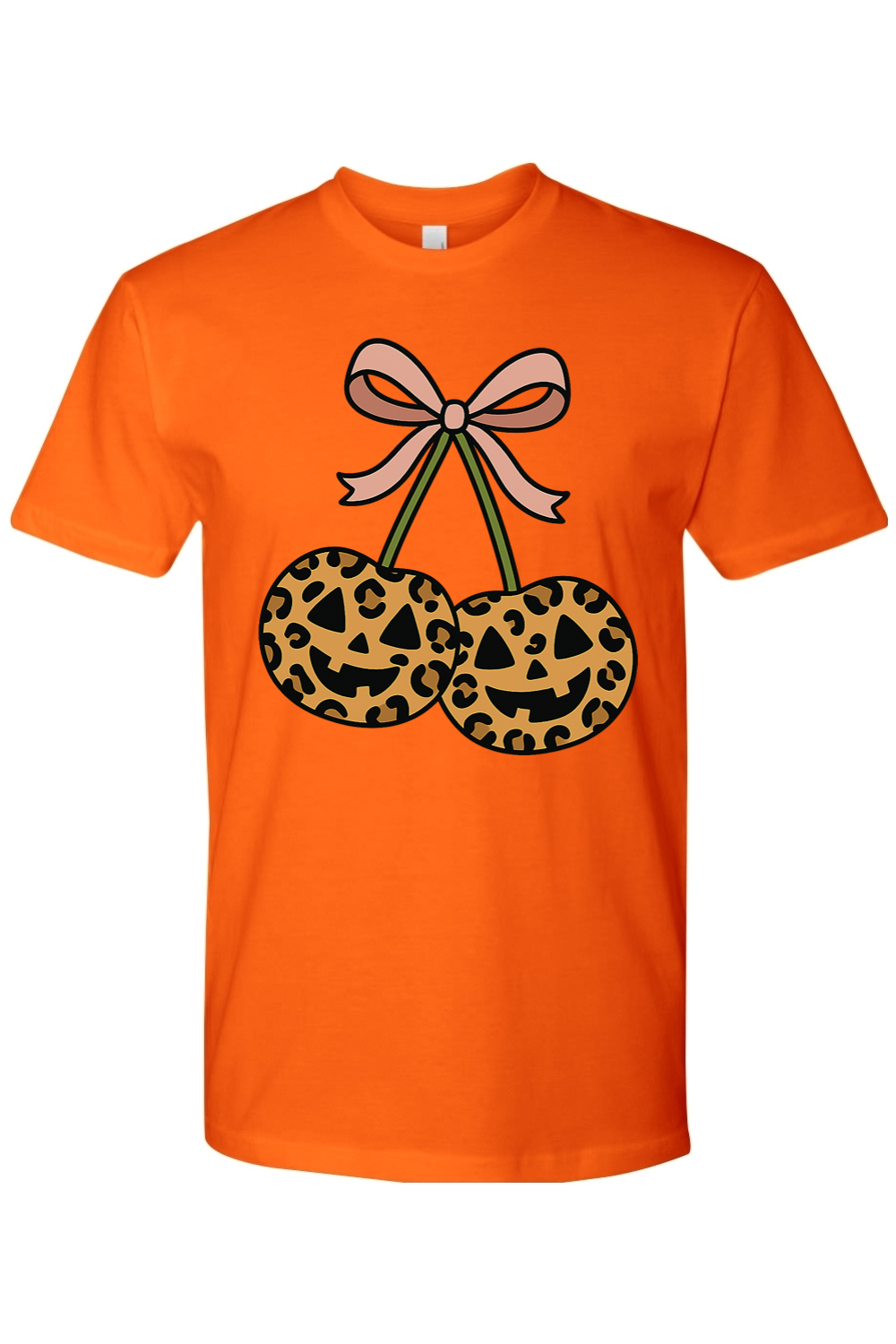Leopard Cherry Jack-o-Lantern T-Shirt