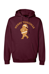 Maroon Christmas hoodie with 