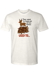 Light cream Christmas t-shirt with 