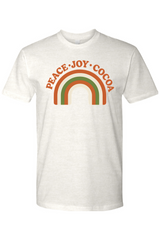 Light cream  vintage Christmas t-shirt with 