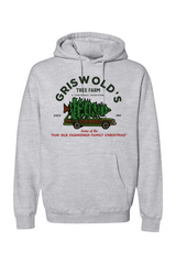 Heather gray Christmas hoodie with 