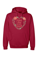 Red Christmas hoodie with 