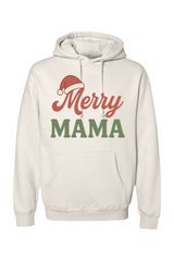 Beige Christmas hoodie with 