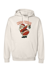 Beige Christmas hoodie with 
