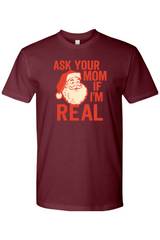 Maroon Christmas t-shirt with 