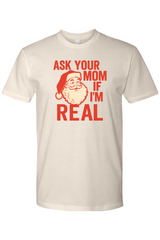 Beige Christmas t-shirt with 