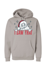 Gray Christmas hoodie with 