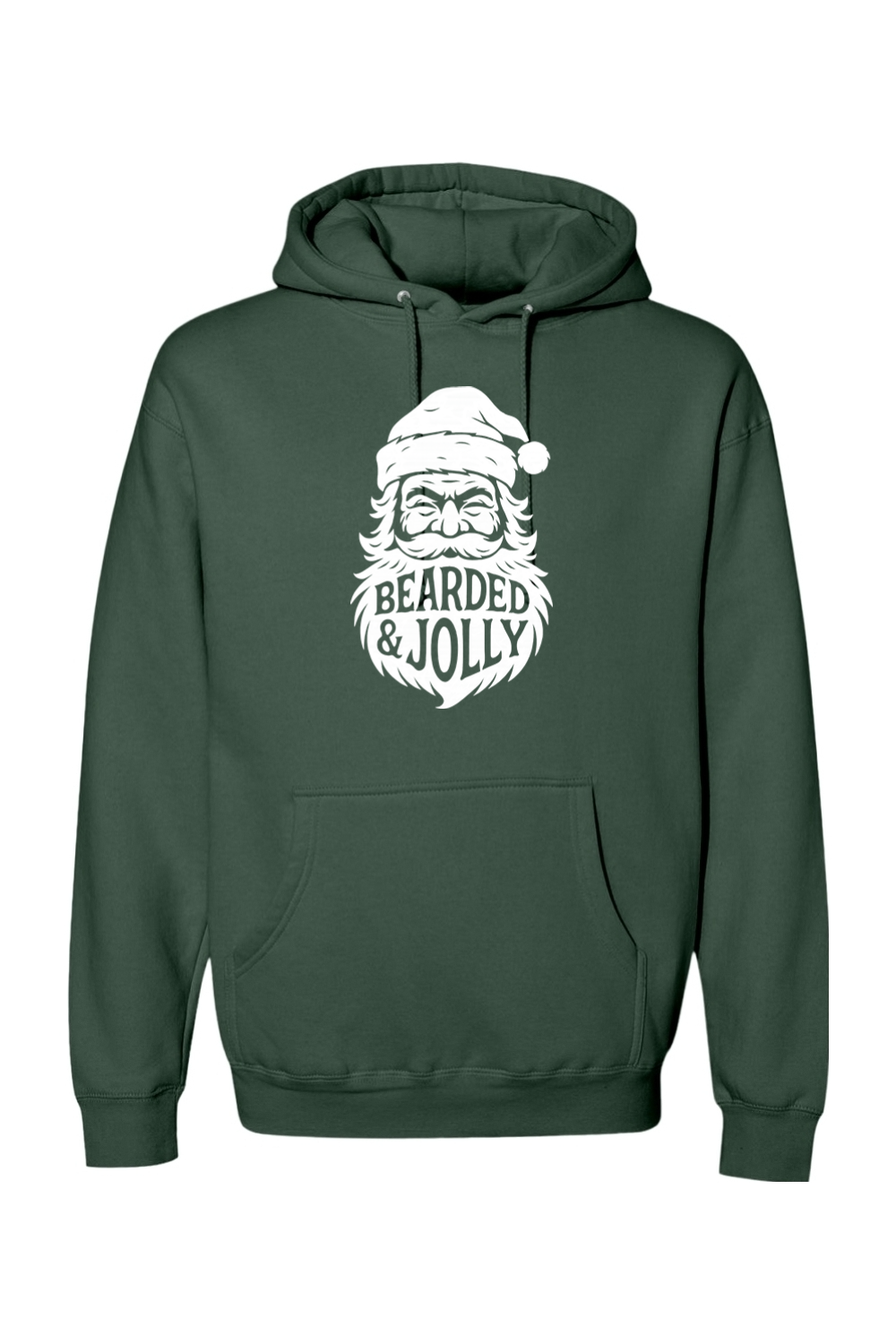 Bearded & Jolly Santa Hoodie