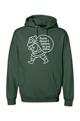 Pine green Christmas hoodie with 
