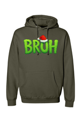 Olive green Christmas hoodie with 