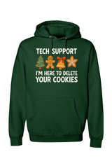 Dark green Christmas hoodie with 
