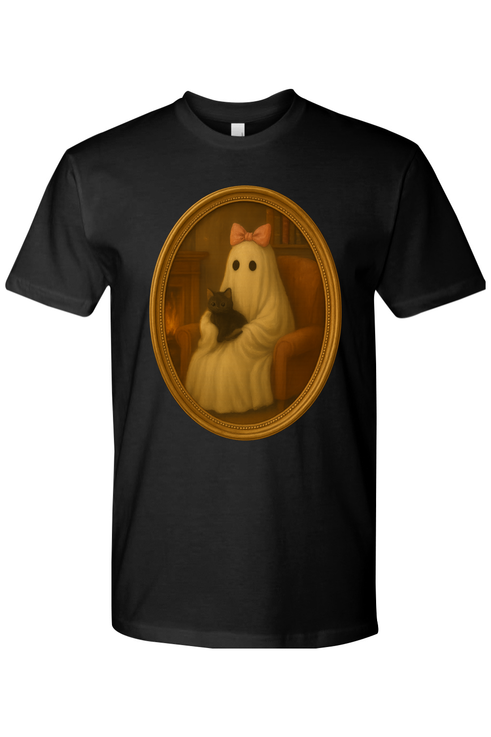 Girlie Ghost & Her Cat T-Shirt