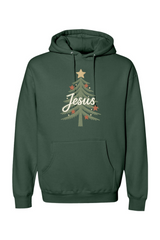 Green Christmas hoodie with 