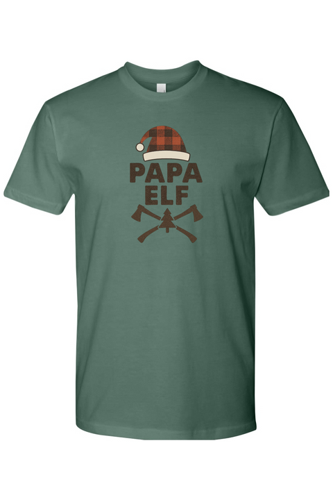 Pine green Christmas t-shirt with 