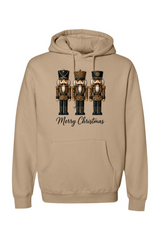 Dark beige Christmas hoodie with 