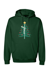 Green Christmas hoodie with 