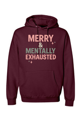 Maroon Christmas hoodie with 