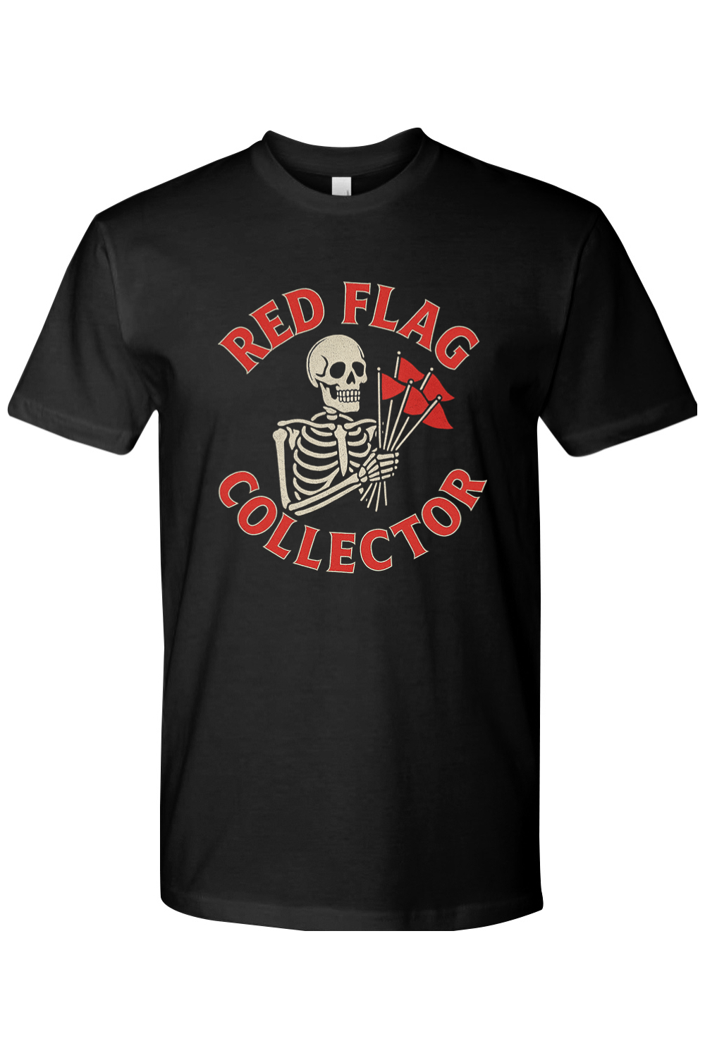 Red Flag Collector Skeleton T-Shirt