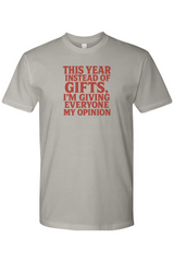 Gray Christmas t-shirt with 