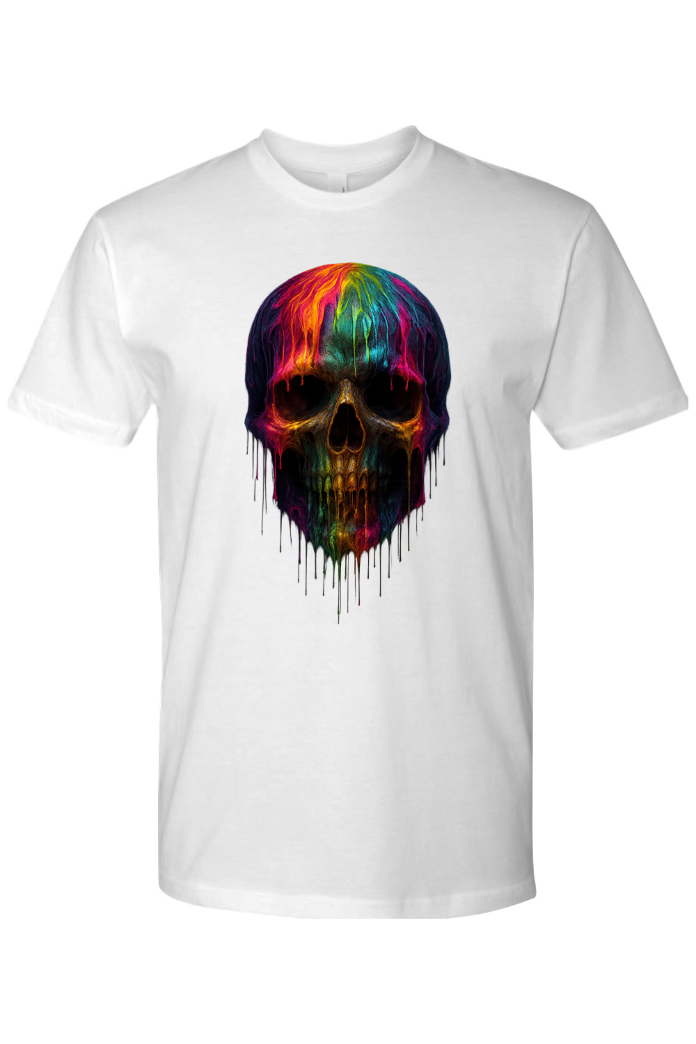 Neon Skull Drip T-Shirt