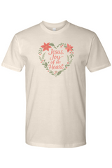 Beige Christmas t-shirt with 