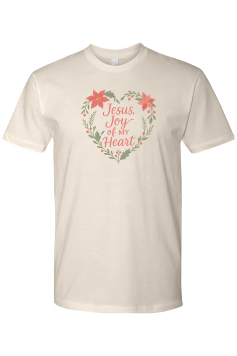 Beige Christmas t-shirt with 