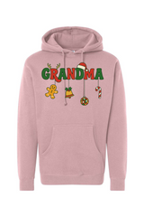 Pink Christmas hoodie with 