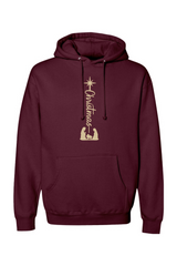 Maroon Christmas hoodie with 