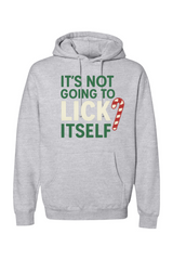 Heather gray Christmas hoodie with 