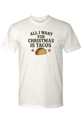 Light beige Christmas t-shirt with 