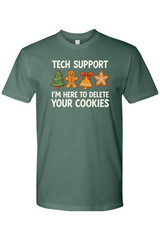 Pine green Christmas t-shirt with 