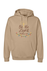 Dark beige Christmas hoodie with 