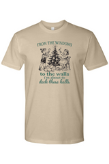 Dark cream Christmas t-shirt with 