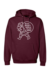 Maroon Christmas hoodie with 