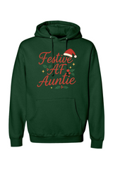 Green Christmas hoodie with 