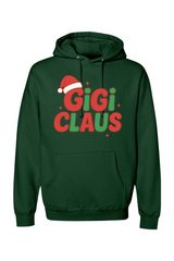 Dark green Christmas hoodie with 