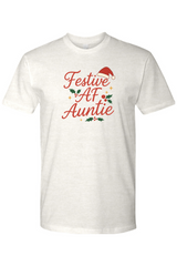 Light cream Christmas t-shirt with 
