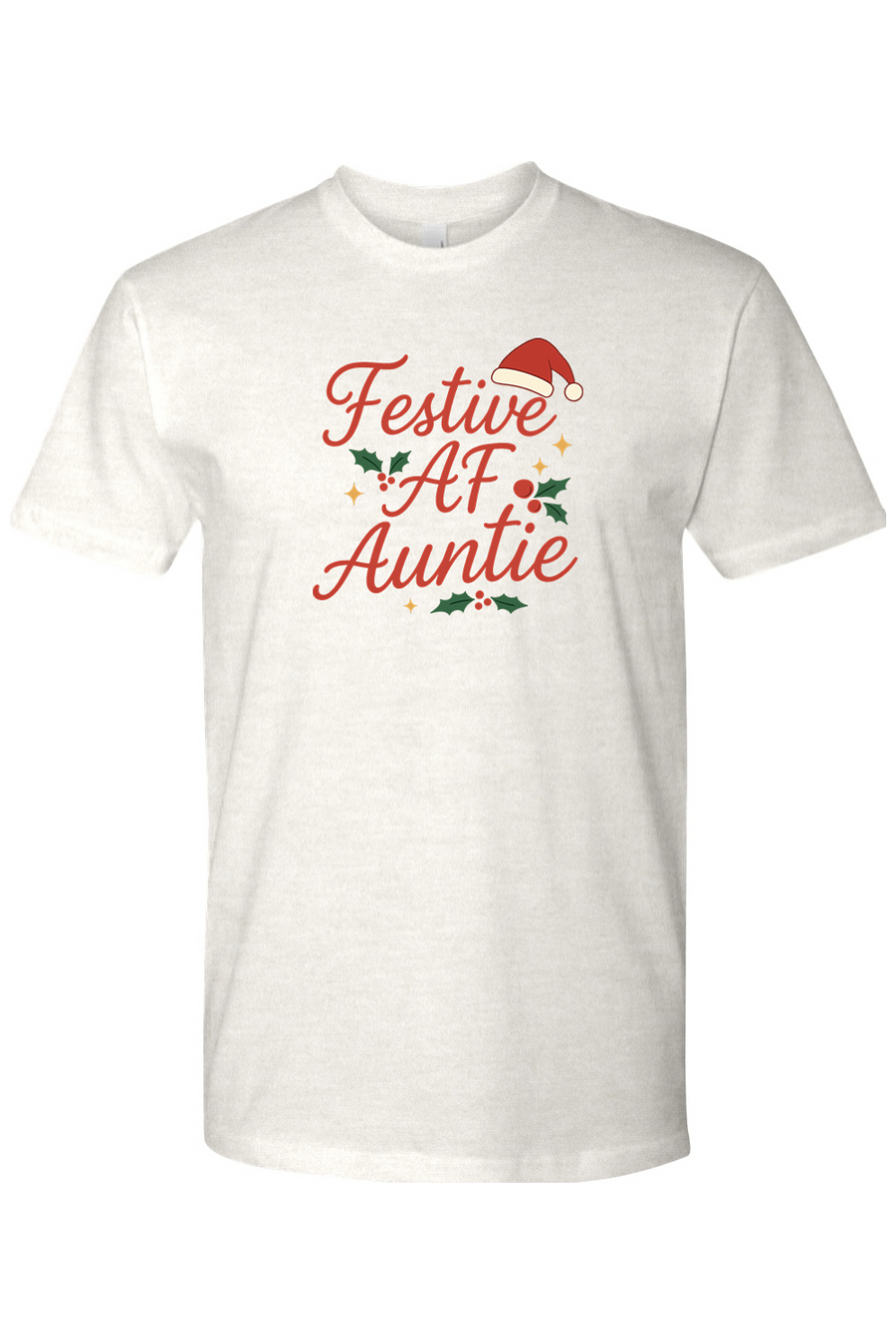 Light cream Christmas t-shirt with 