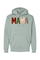 Light green Christmas hoodie with 