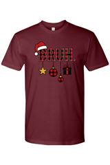 Maroon Christmas t-shirt with 