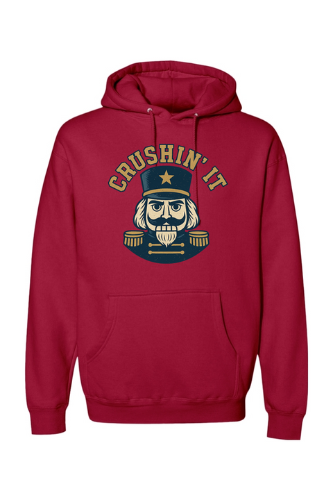 Red Christmas hoodie with 