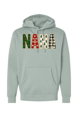 Light green Christmas hoodie with 
