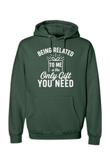 Pine green Christmas hoodie with 