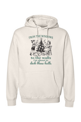 Cream Christmas hoodie with 